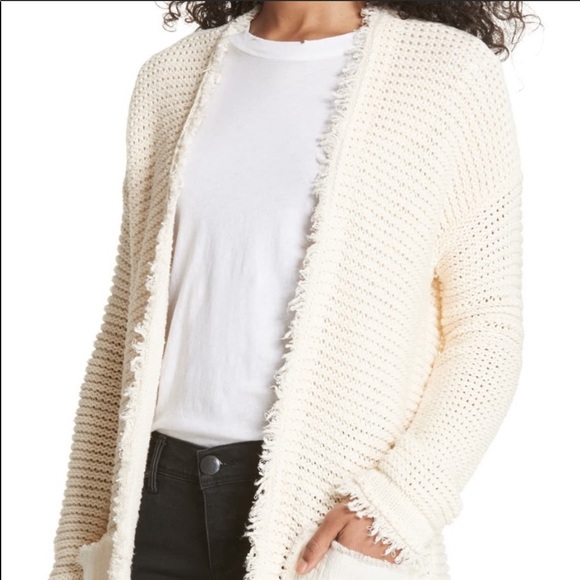cream maxi cardigan